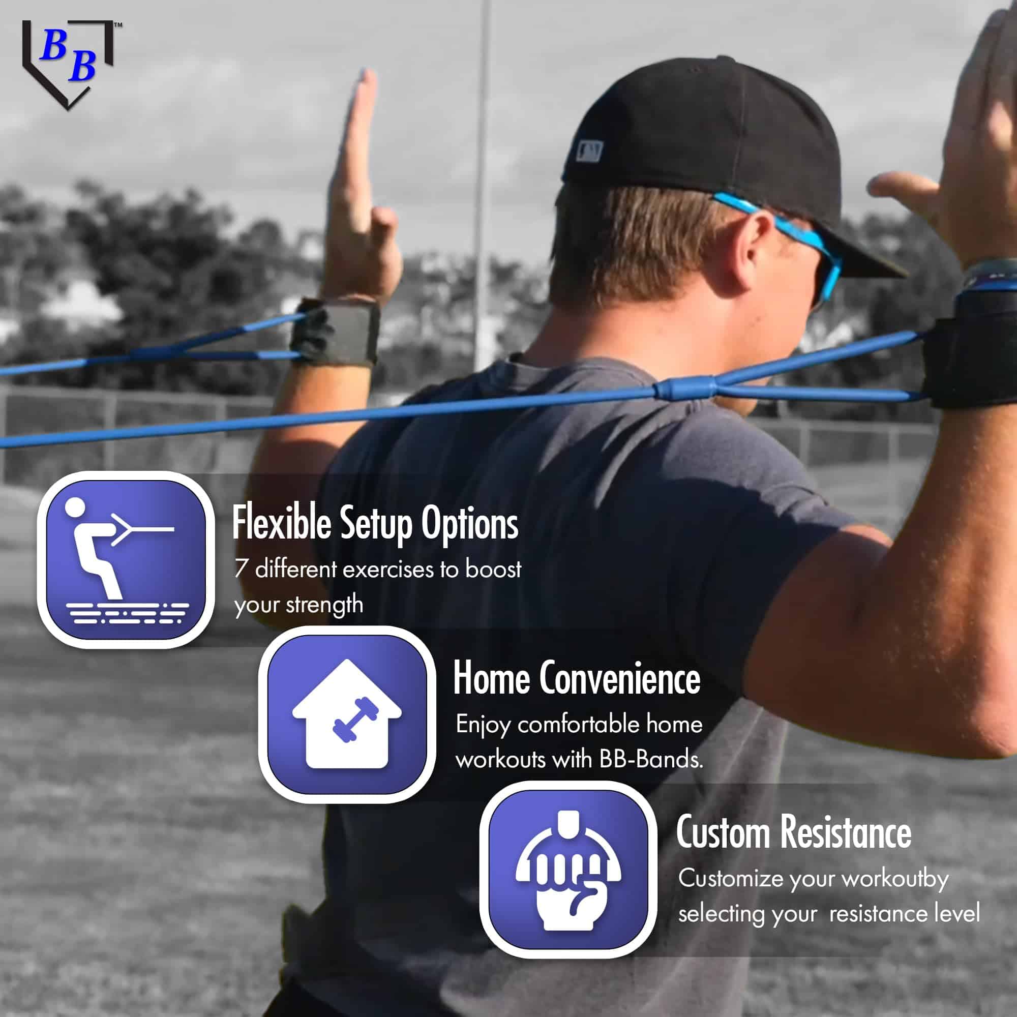 Banda de Resistencia para Entrenamiento de Beisbol y - Imagen 8