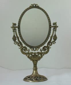 Espejo de tocador ovalado Vintage de dos lados SEHAMANO con