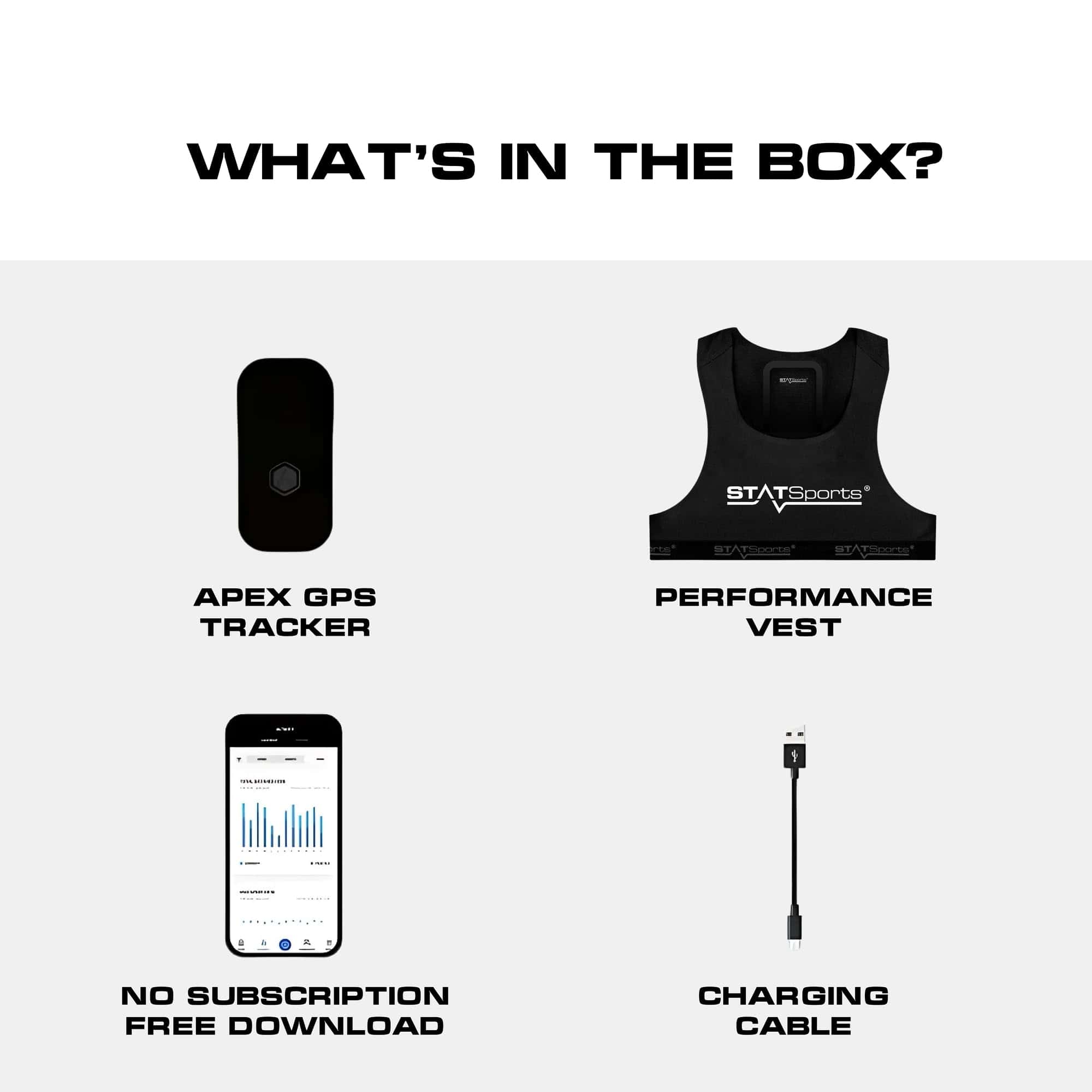 Chaleco Rastreador de Fútbol STATSports APEX -Negro - Imagen 9