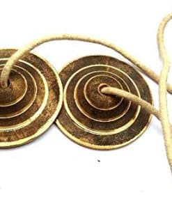 100% BRASS MANJIRA MANJEERA CYMBALS DE MANO PERCUSIÓN