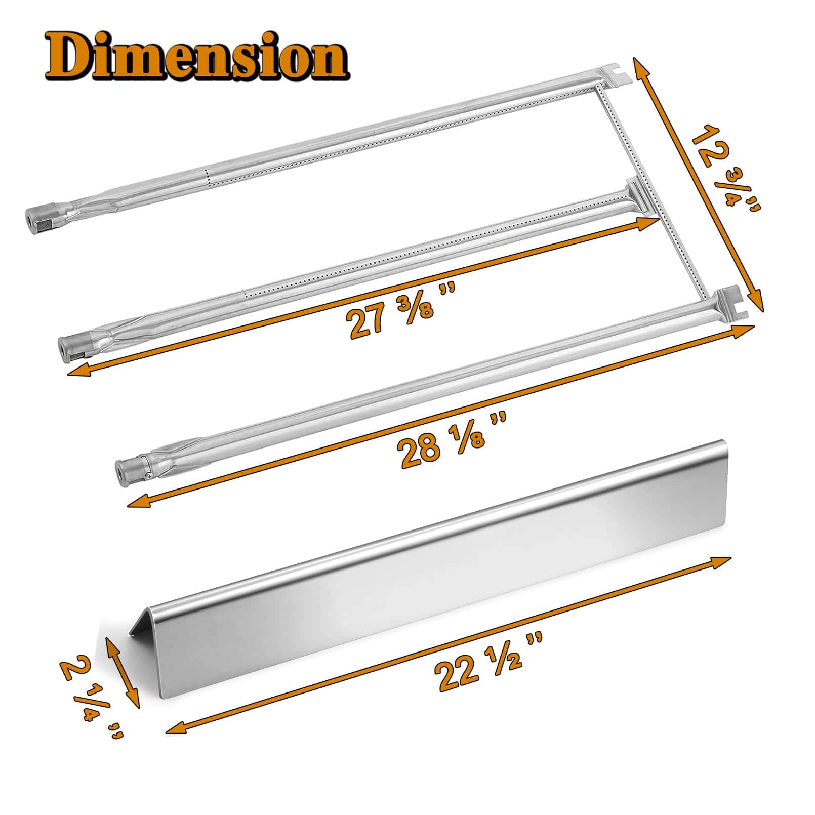 22.5 Pulgadas 7536 7537 Barras Flavorizer 7508 Tubo - Imagen 3