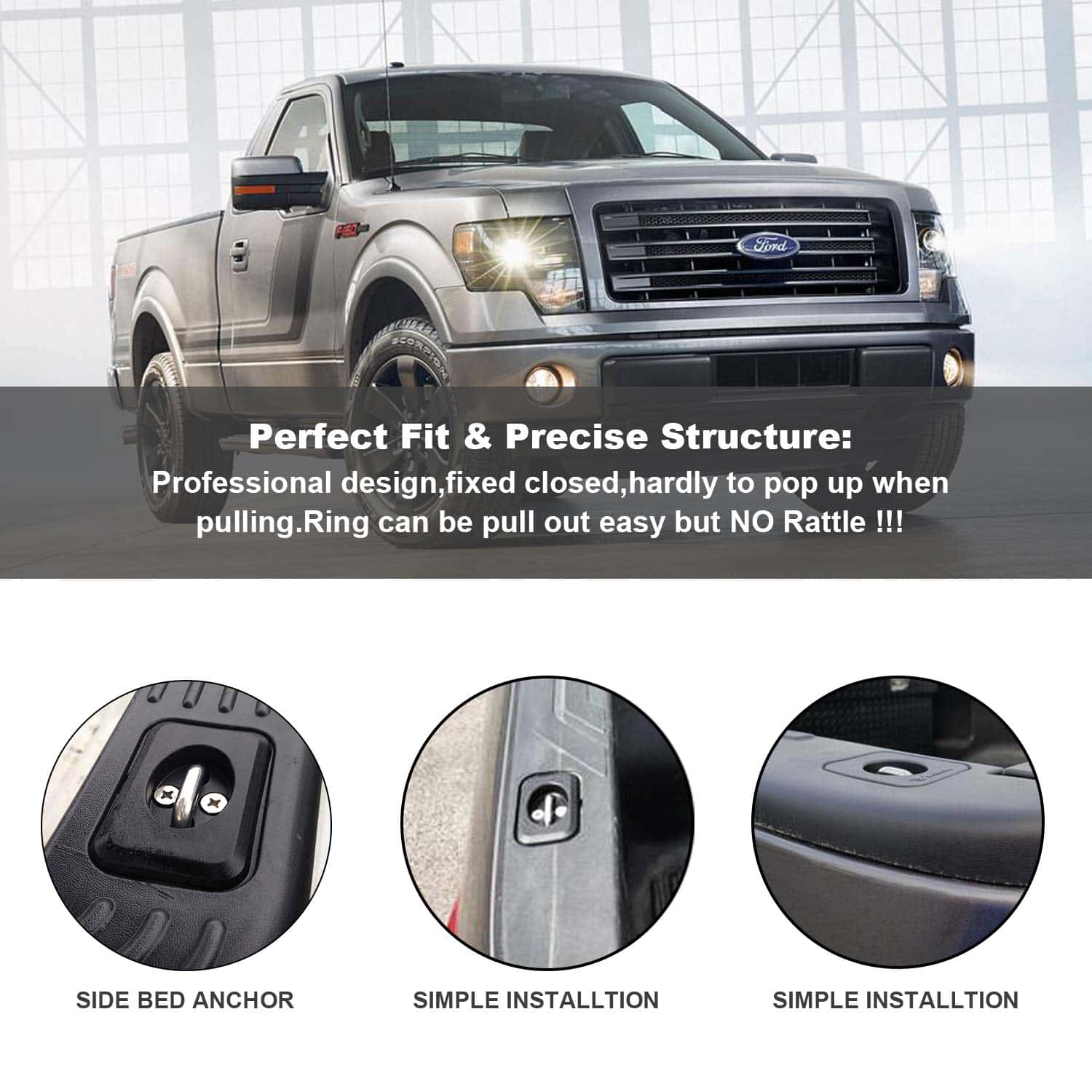 Dibanyou Anclajes de Amarre para Camión, Pared Lateral de - Imagen 6