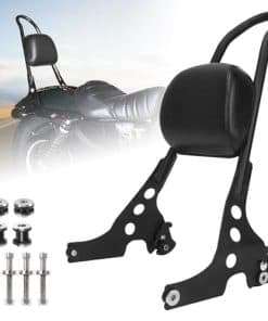 AUFER Respaldo Desmontable Negro para Pasajero con Cojín