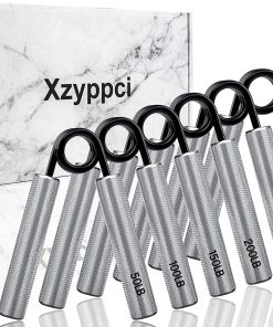 Xzyppci Metal Grip Strength Trainer 6pack, Kit de 50 a