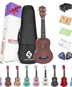 Kit de Inicio de Ukulele Soprano NOT HOME, 21 Pulgadas de