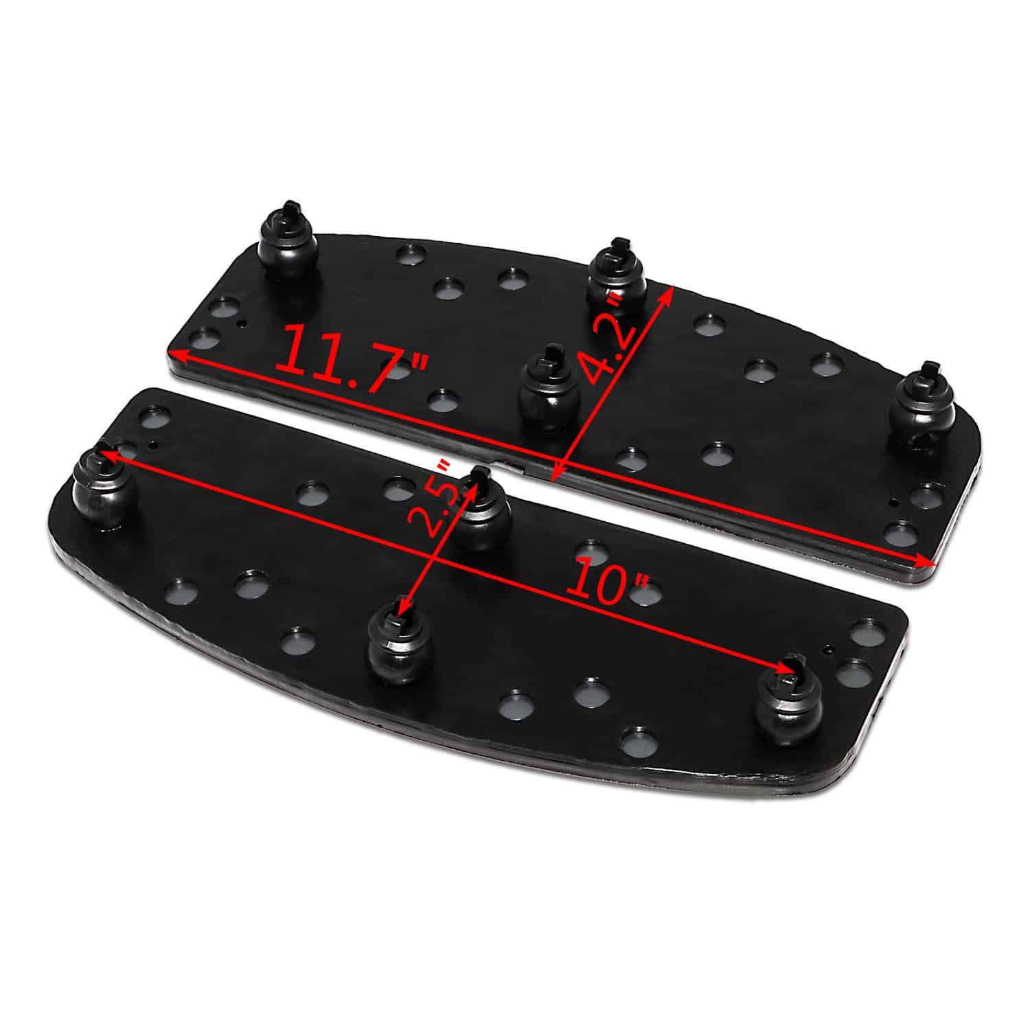 Insertos de pie de tablero frontal de goma para conductor - Imagen 7