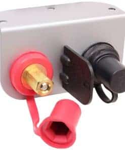 Postes de Carga de Batería Premium Rojo y Negro de