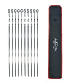 Brochetas de Acero Inoxidable Hakka, 23" Palitos de Metal