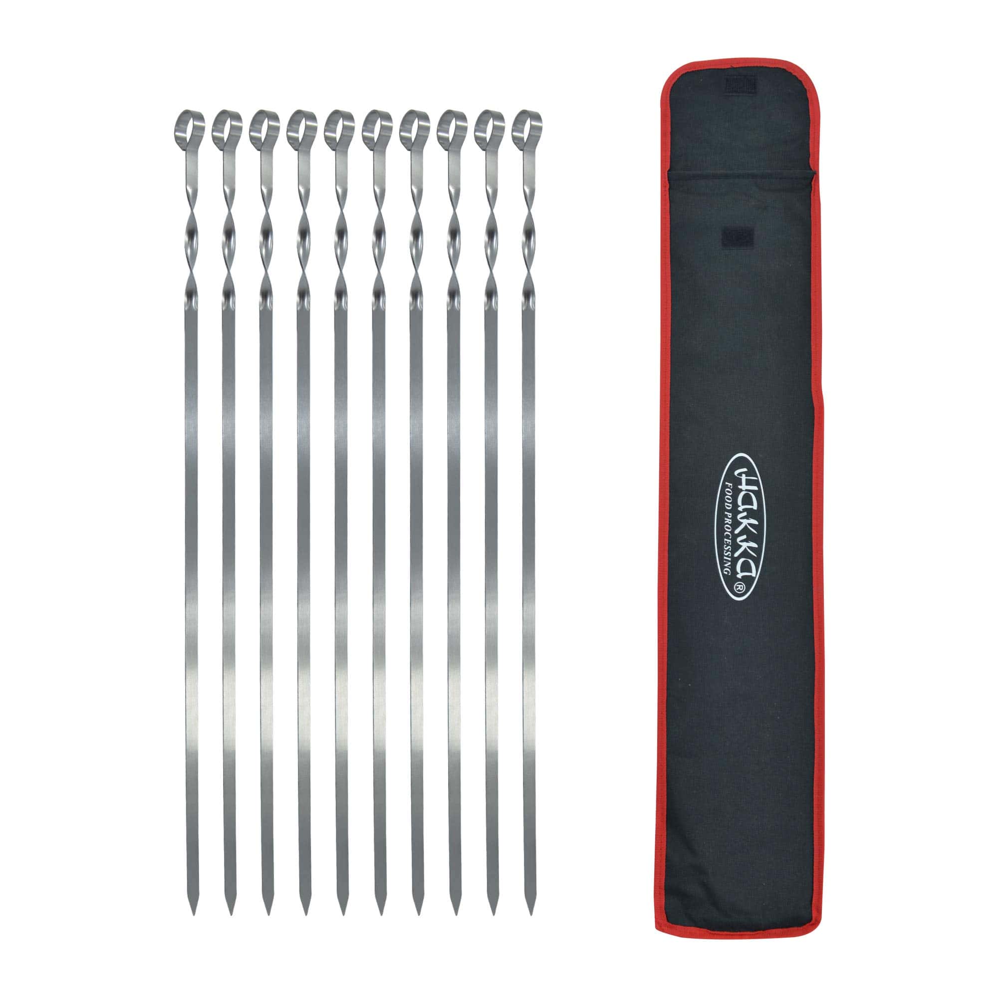 Brochetas de Acero Inoxidable Hakka, 23" Palitos de Metal