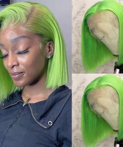 Pelucas de Cabello Humano Recto Corto Bob Sin Pegamento