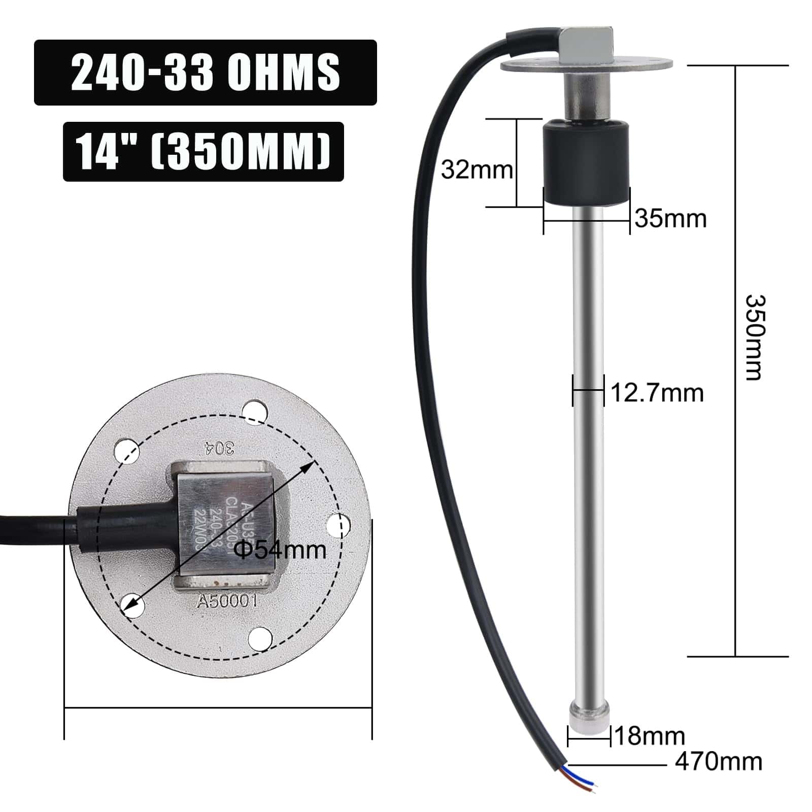 Sensor de nivel de combustible Marine Fuel Sending Unit de - Imagen 5