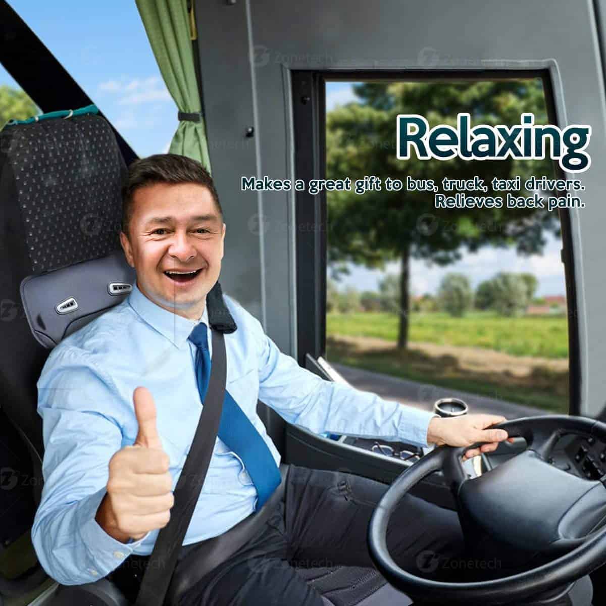 Cojín de Asiento con Enfriamiento ZONETECH - Negro 12V, - Imagen 8