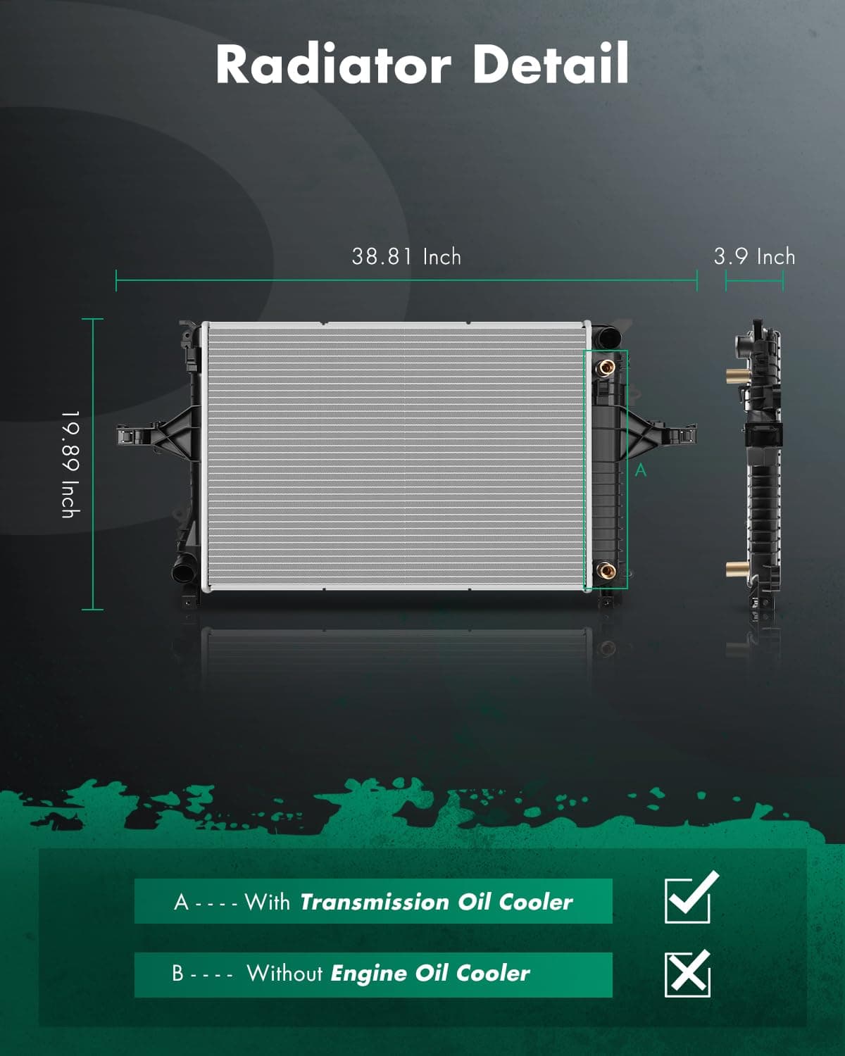 Radiator para Volvo S60 2001-2009 S80 1999-2006 V70 2003 - Imagen 3