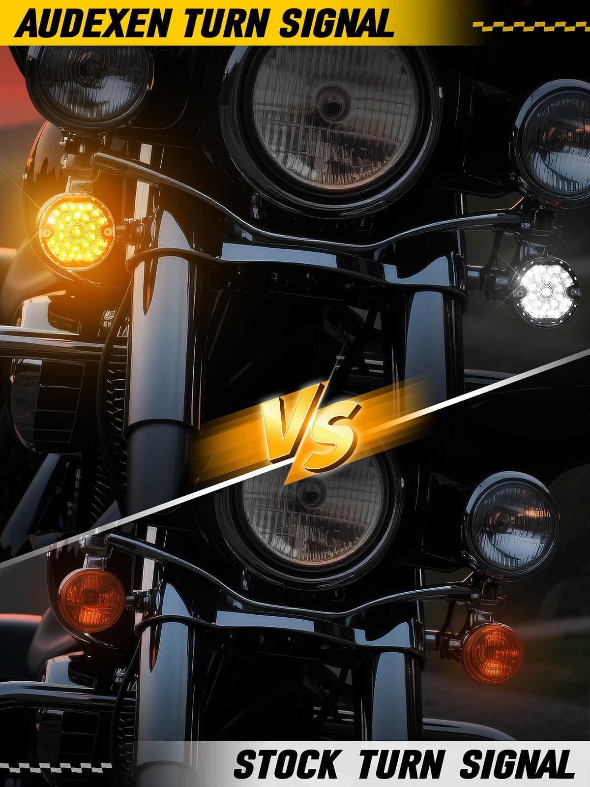 AUDEXEN 3-1/4 Pulgadas Faro Delantero de Colín LED Lente - Imagen 4