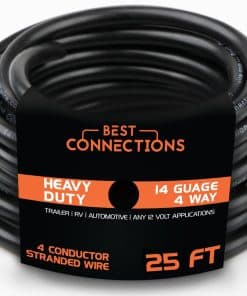 BEST CONNECTIONS Cable de Remolque de 4 Vías (25 Pies) -