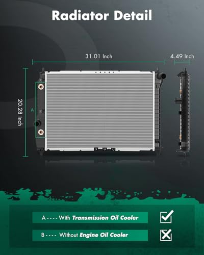 Radiador SCITOO Compatible con 2004 2005 2006 2007 2008 - Imagen 3