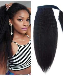 Extensión de Cola de Caballo Kinky Yaki Straight Natural