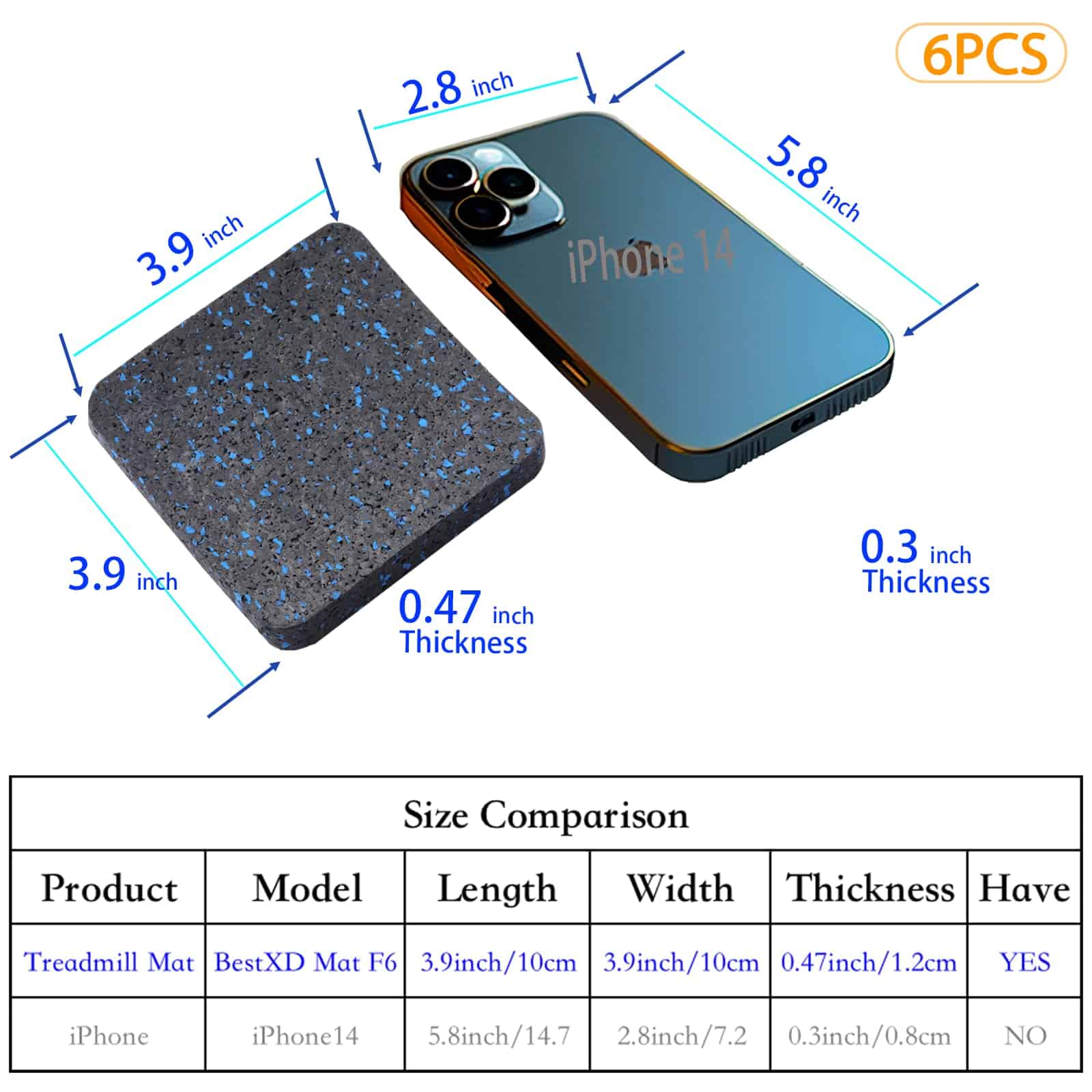 Tapetes para cinta de correr, Tapete para equipos de - Imagen 9