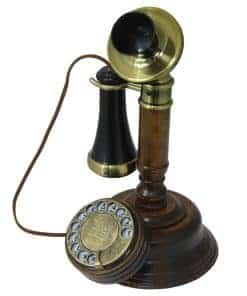 Teléfono Candlestick Opis 1921 C: Teléfono de Estilo Retro
