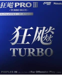 Nittaku Hurricane Pro 3 Turbo Blue Table Tennis and Ping