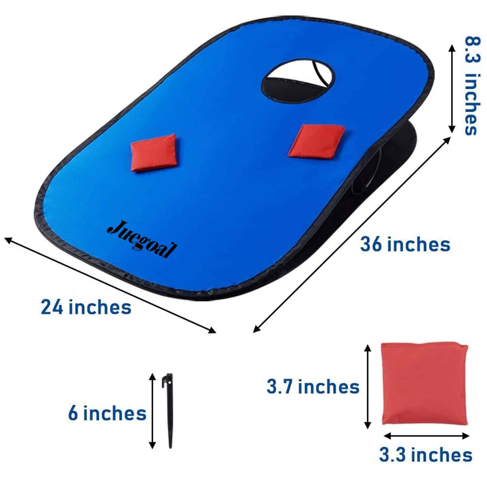 Juegoal Juego de Cornhole Plegable Portátil de 3x2 pies con - Imagen 6