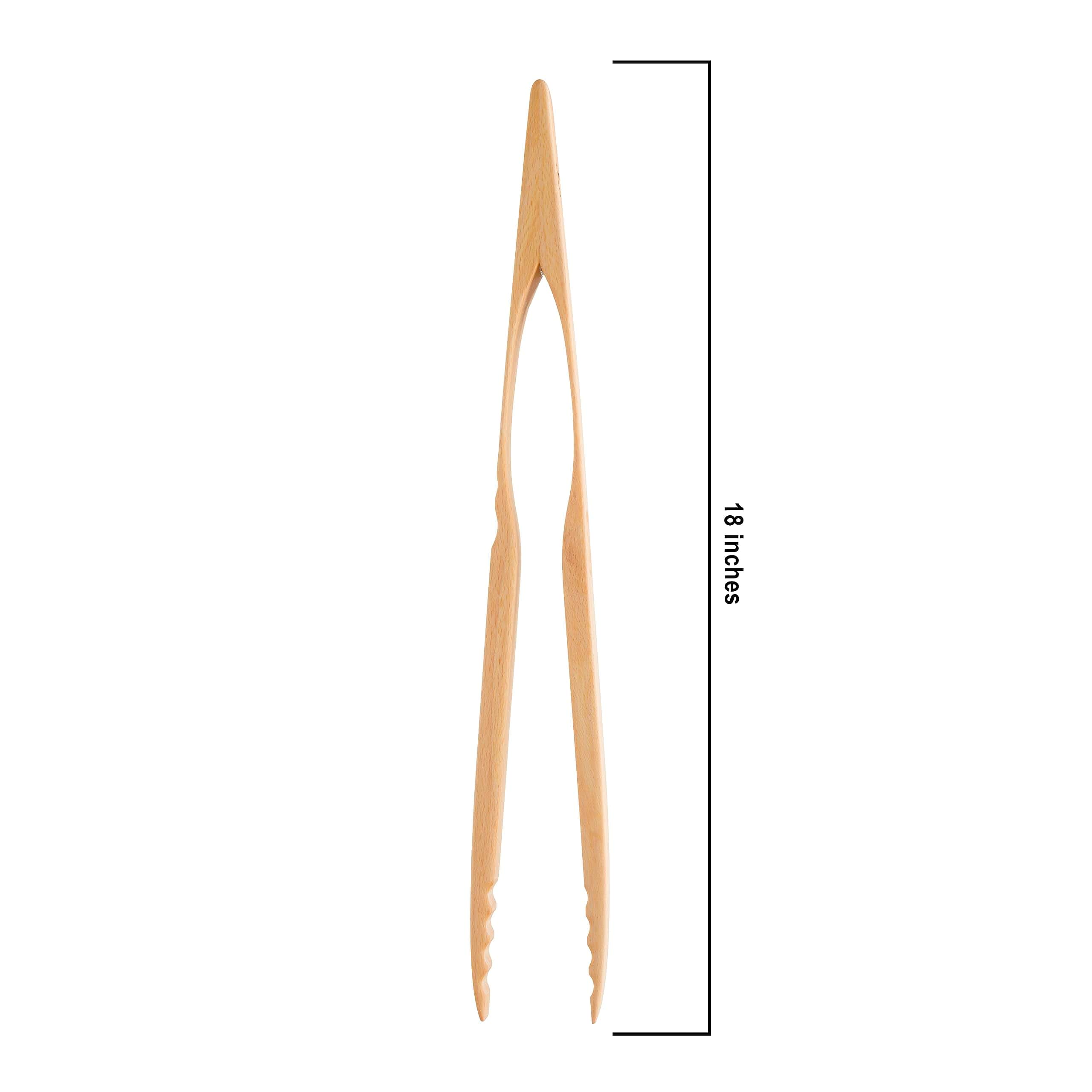 Pinzas de parrilla de madera de haya aceitada Redecker, - Imagen 5