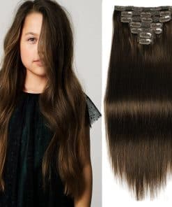 Extensiones de Cabello Humano Clip de 14" Peso Total 110g 7