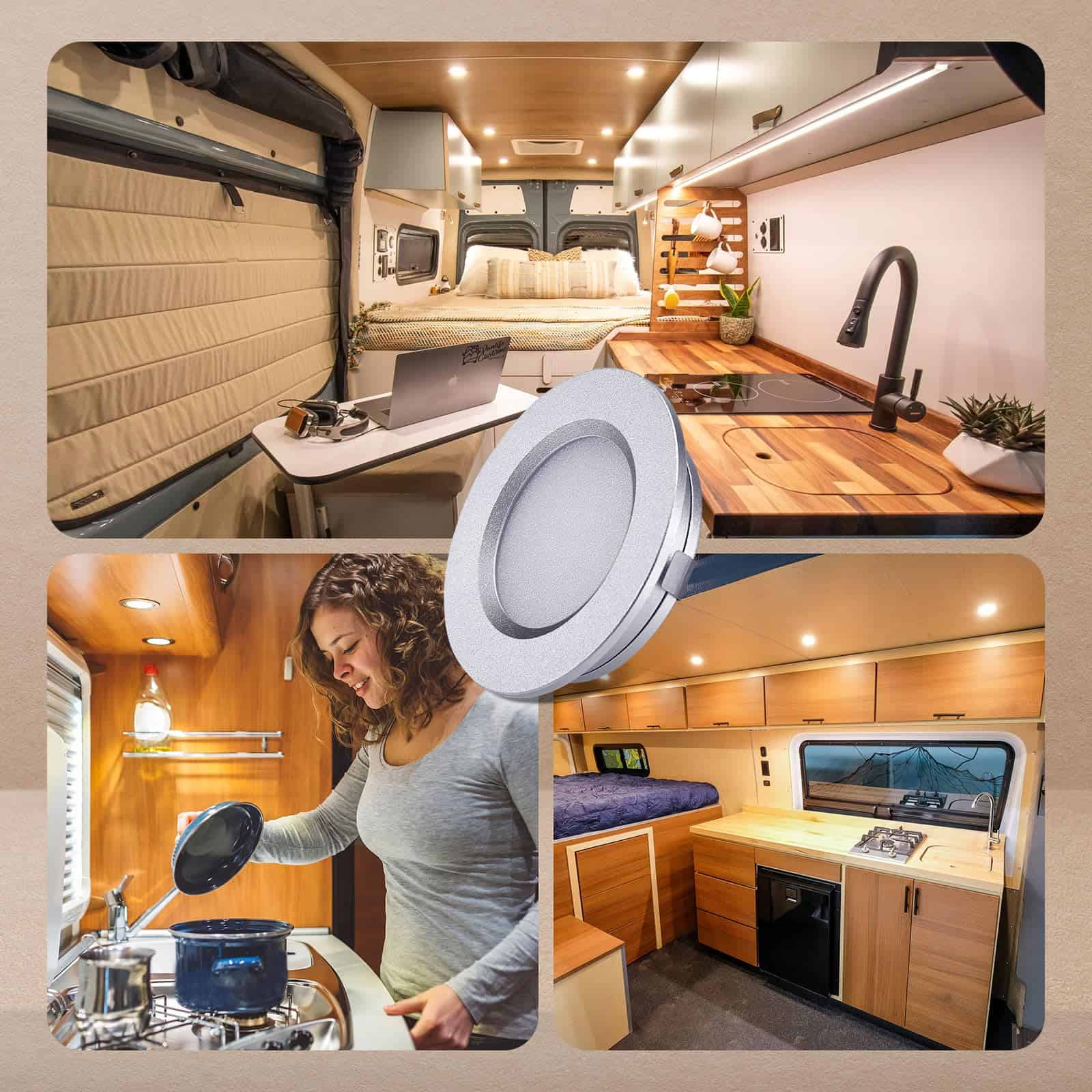 ALOVECO Luces LED RV, Luces LED 12V Regulables Luces - Imagen 6
