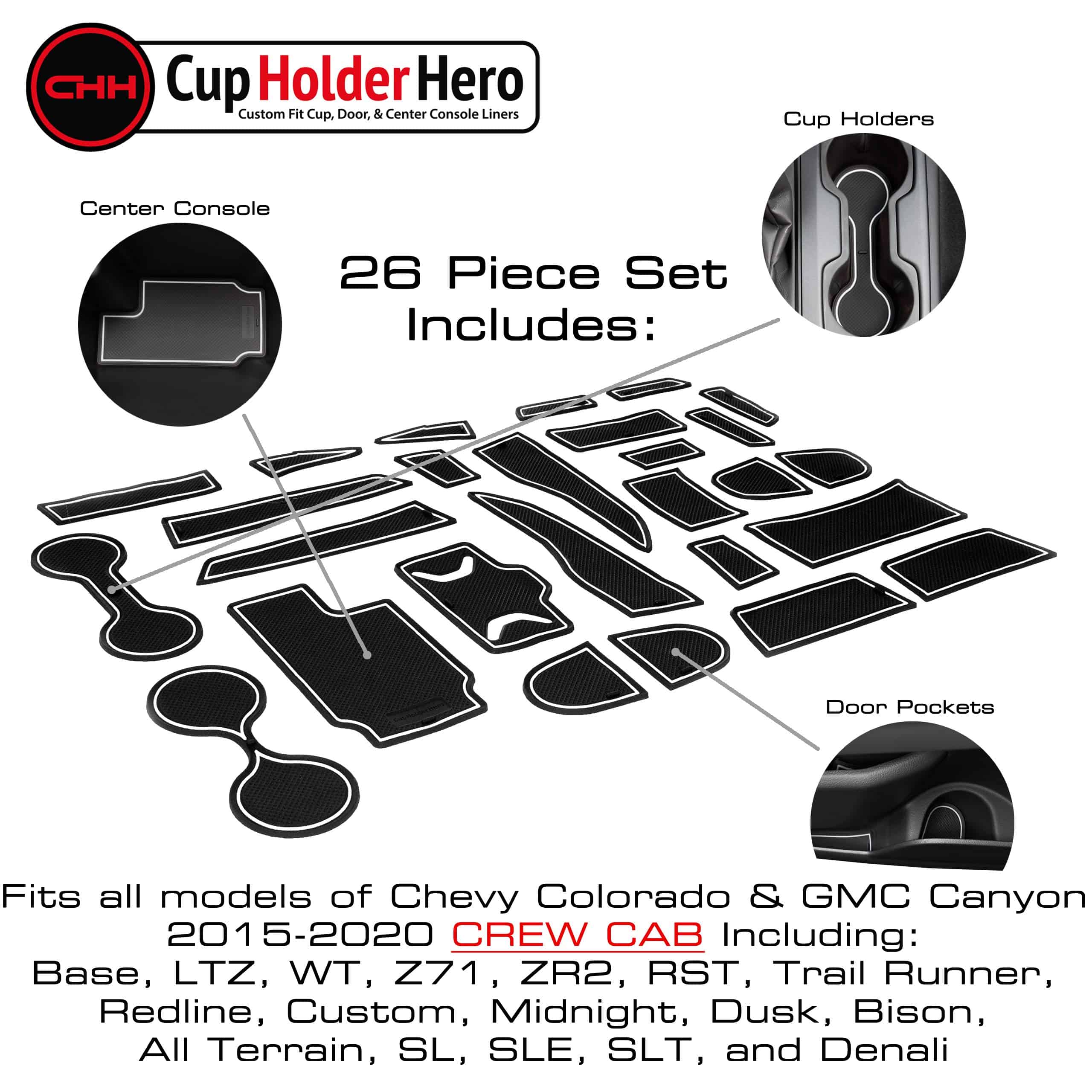 CupHolderHero Fits Chevy Colorado & GMC Canyon Accesorios - Imagen 4