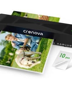 Máquina plastificadora Crenova con 10 hojas de