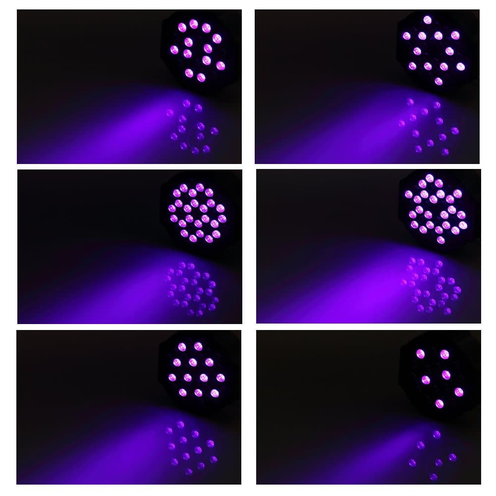 36 Luces Negras LED, U`King 72W Luces UV Negras con Control - Imagen 3