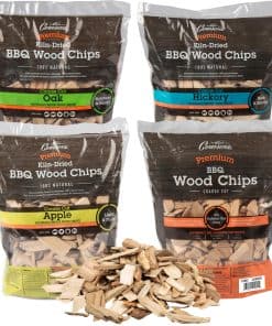 Paquete de 4 bolsas de astillas de madera natural para