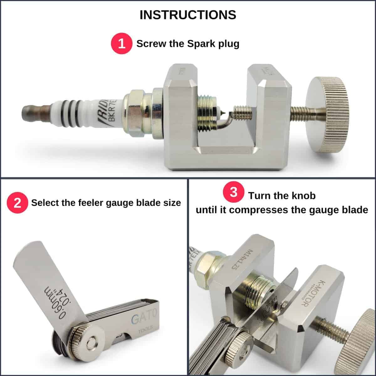 Herramienta para ajustar la separación de bujías K-Motor - Imagen 5