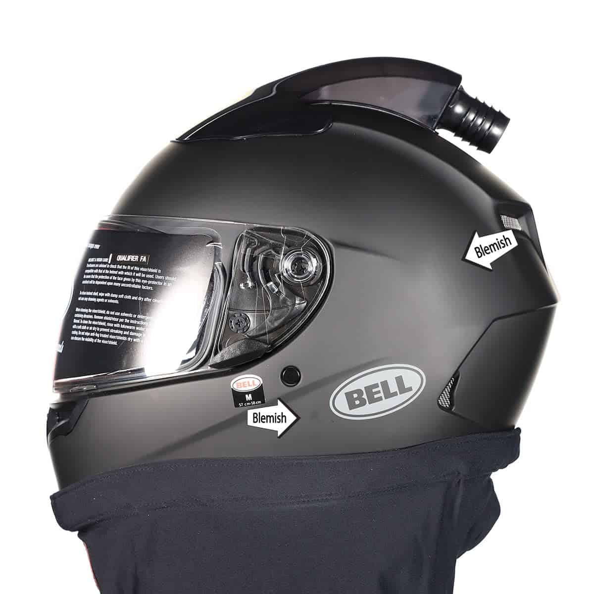 Casco Off-Road BELL Qualifier Forced Air (Negro Mate - - Imagen 3
