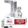 Weigh Safe Adjustable Trailer Hitch, Adjustable Ball Mount,