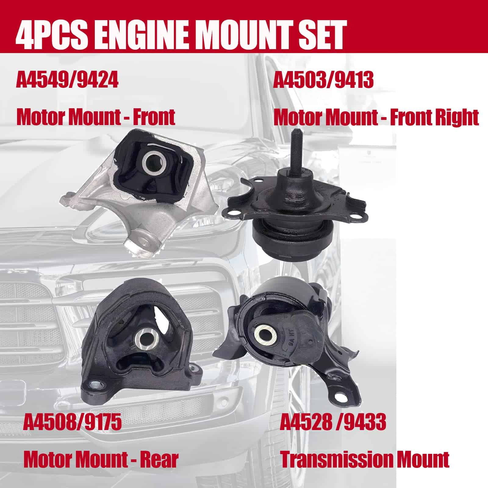 Soporte de Motor y Transmisión Compatible con Acura RSX - Imagen 5