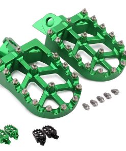 Pedicuras de Aluminio Verde YSMOTO para KX65 2000-2020 KX80