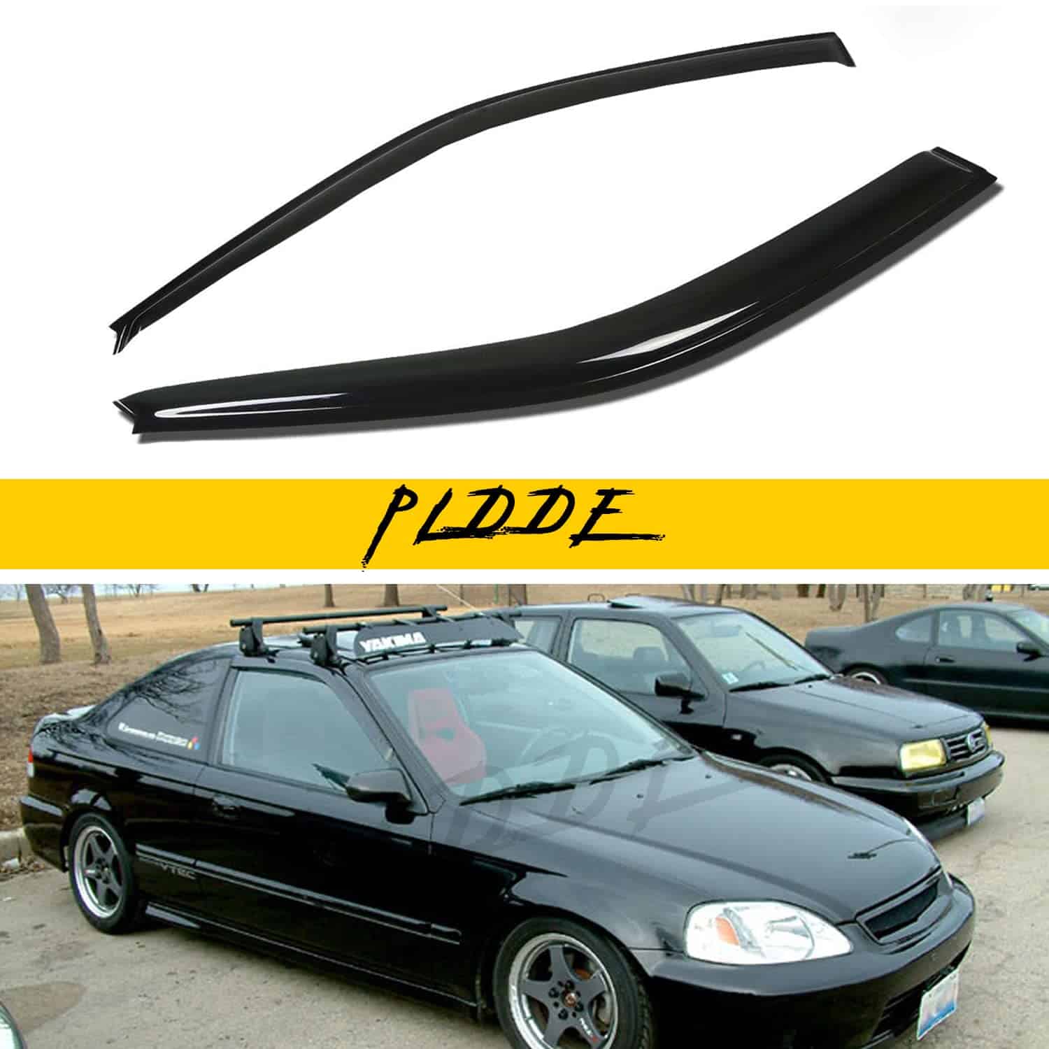 PLDDE 2pcs Deflectores de Ventanas Exteriores para Sol y