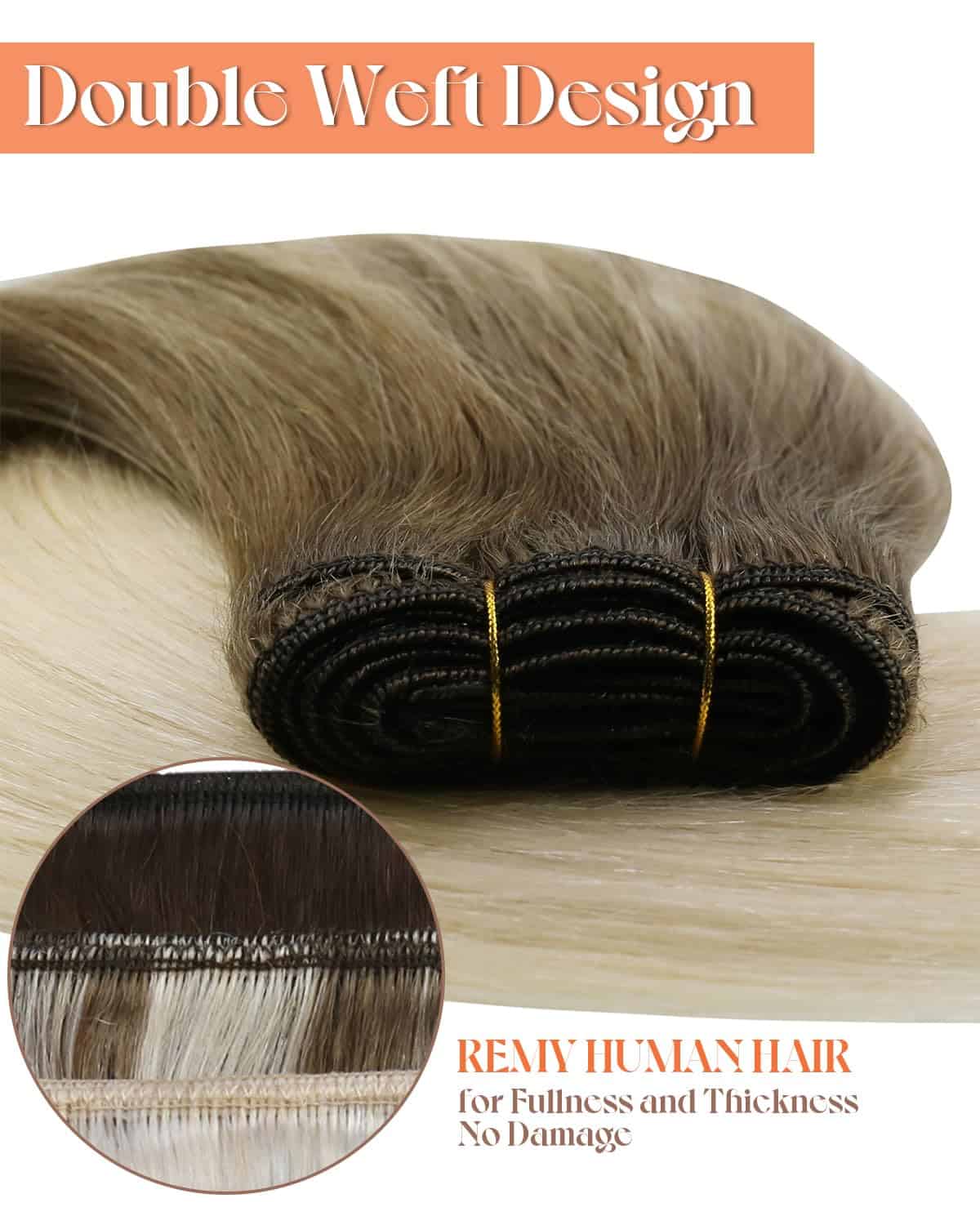 Extensiones de Cabello Humano Sunny Hair Cosido en Trama - Imagen 3