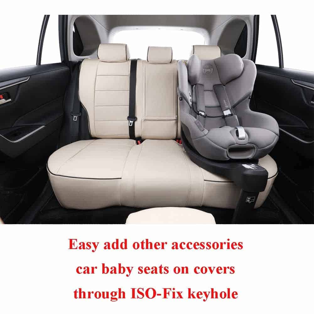 Fundas de asiento para automóvil EKR Custom Fit RAV4 para - Imagen 5