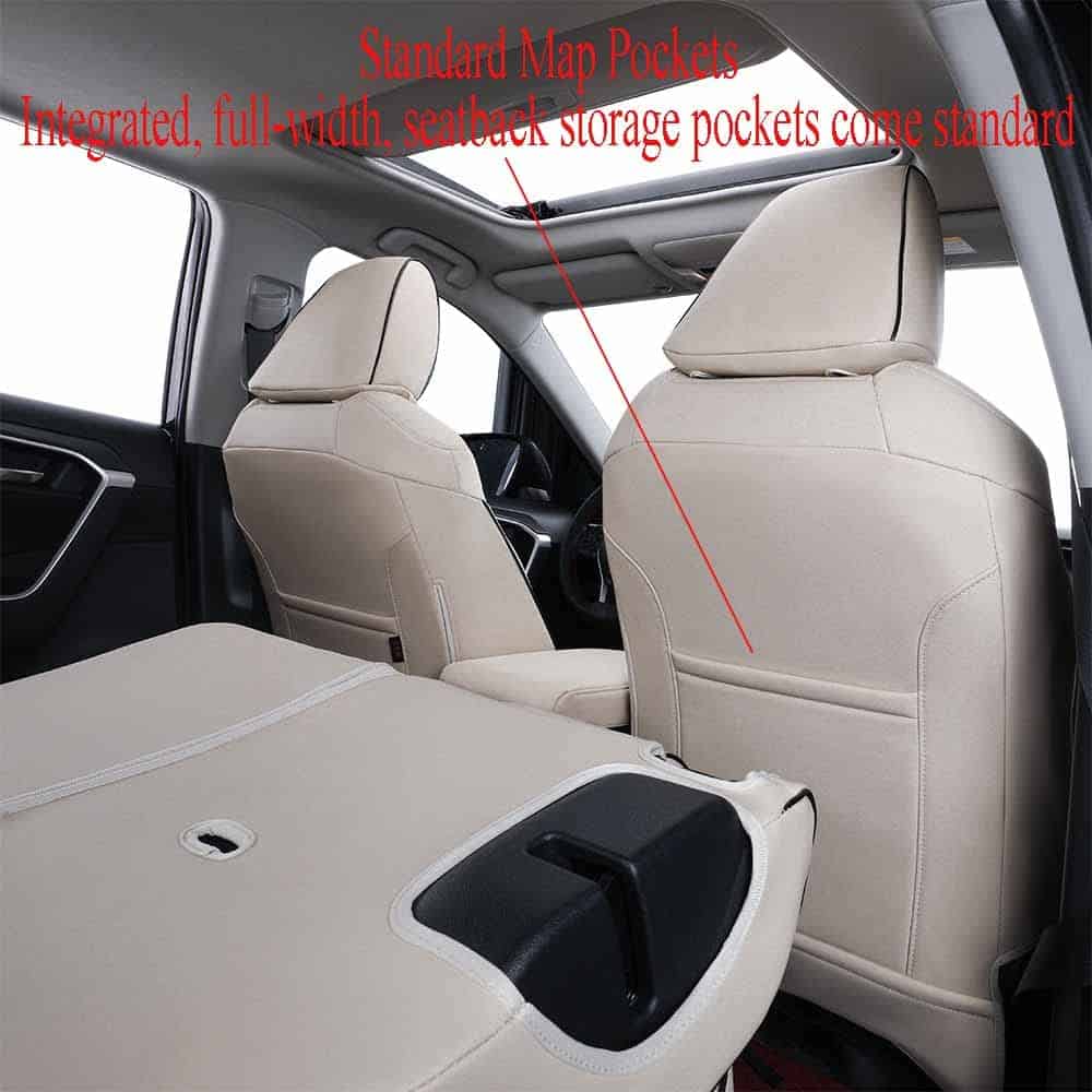 Fundas de asiento para automóvil EKR Custom Fit RAV4 para - Imagen 4