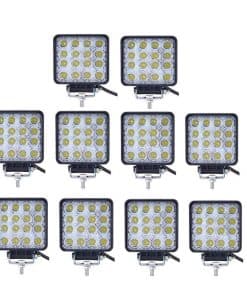 Barra de Luces LED, Turboo 10PCS 4 pulgadas 48W Luz de