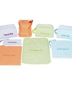 Organizador de pañales, biberones y suministros para bebés