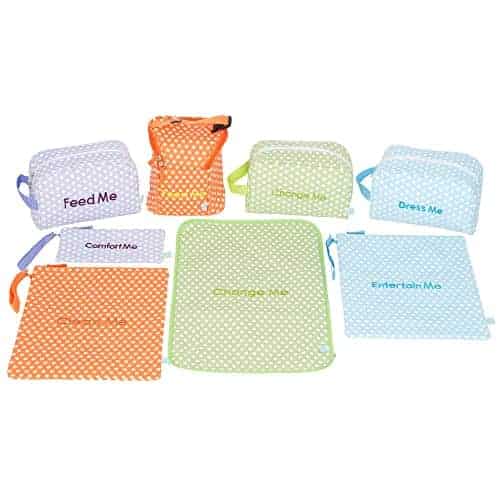 Organizador de pañales, biberones y suministros para bebés