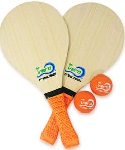 Set de Iniciación de Frescobol, 2 Paletas de Madera Vero,