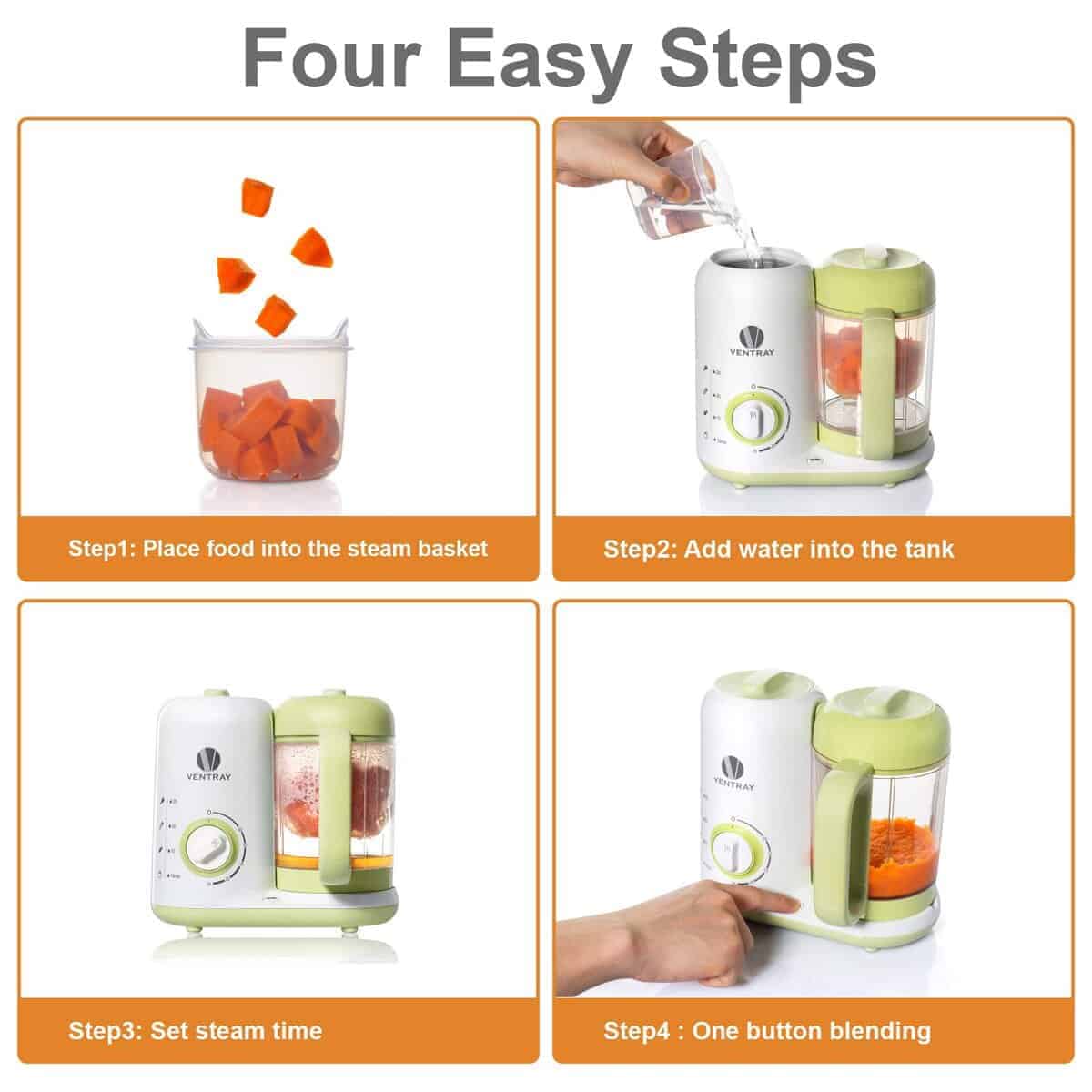 Ventray Procesador de Alimentos para Bebés, Batidora - Imagen 4