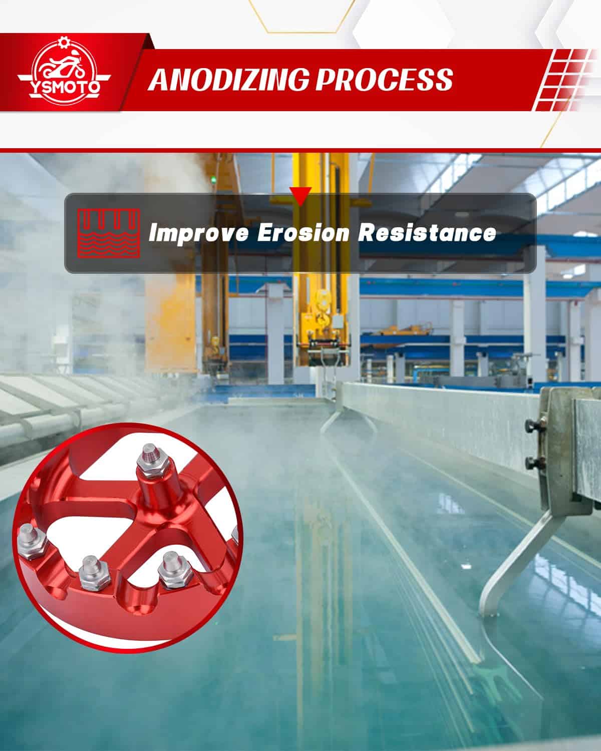 Pedicura de motocicleta YSMOTO para CRF150F 2003-2019, - Imagen 6