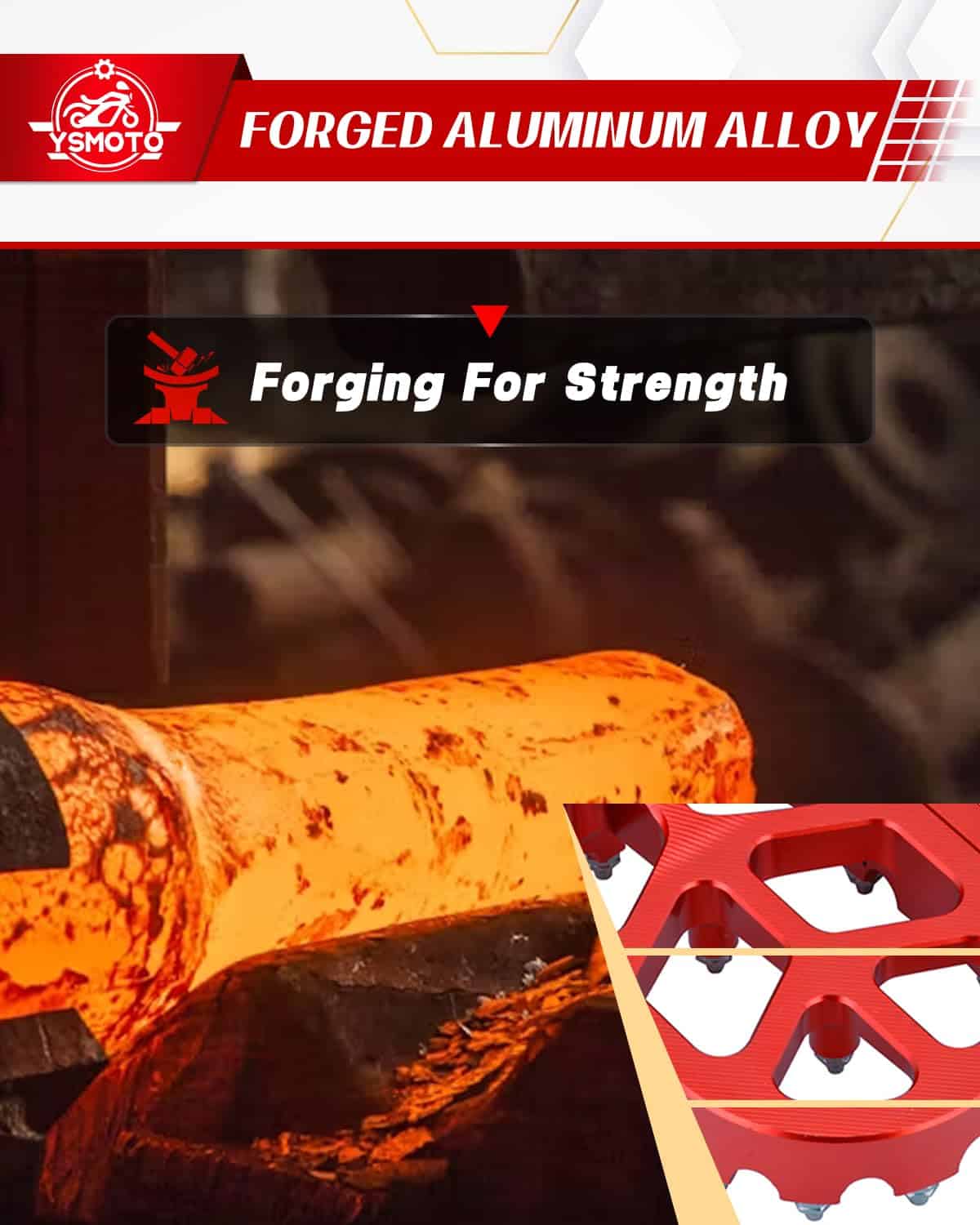 Pedicura de motocicleta YSMOTO para CRF150F 2003-2019, - Imagen 4