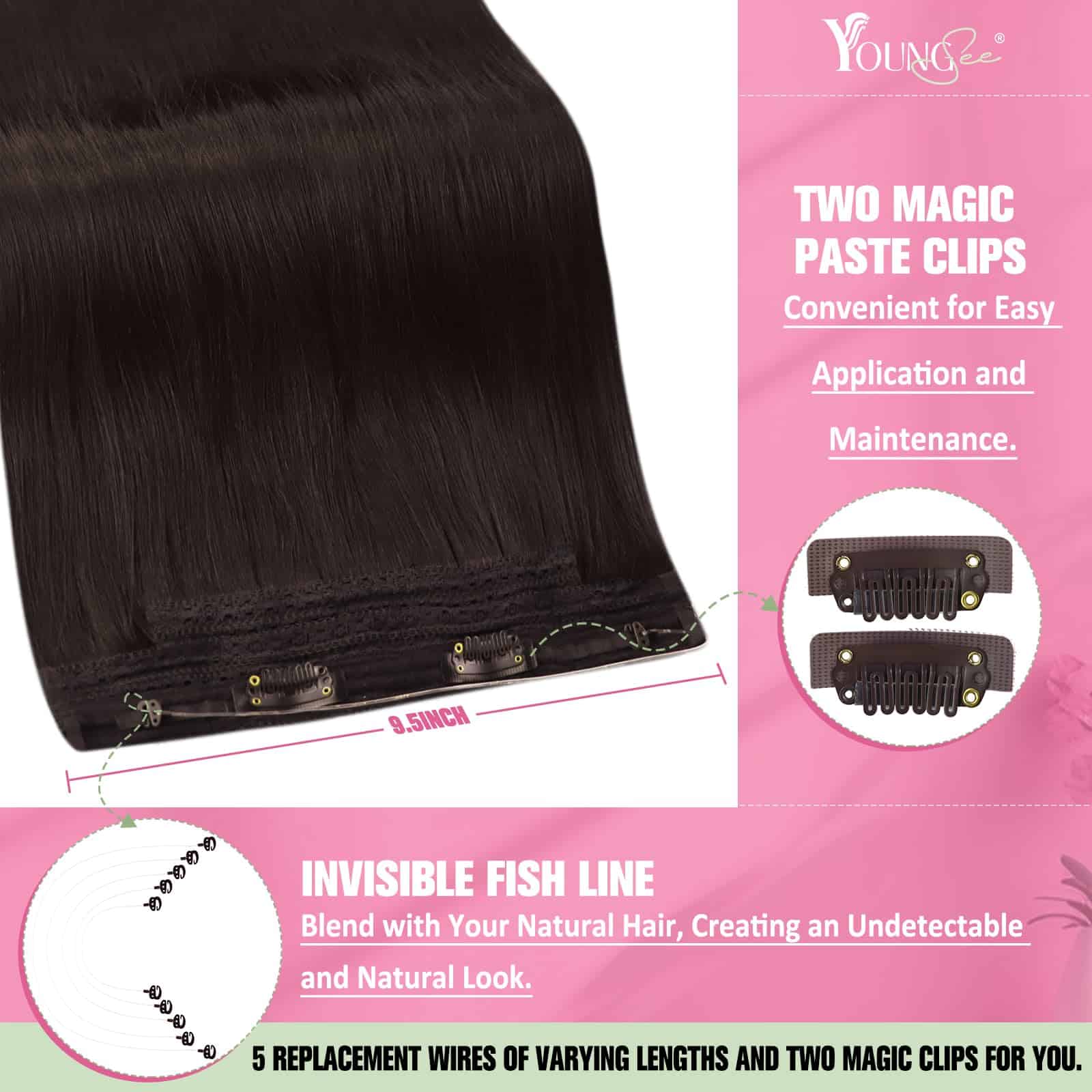 Extensiones de Cabello Wire Brown de YoungSee Extensiones - Imagen 4