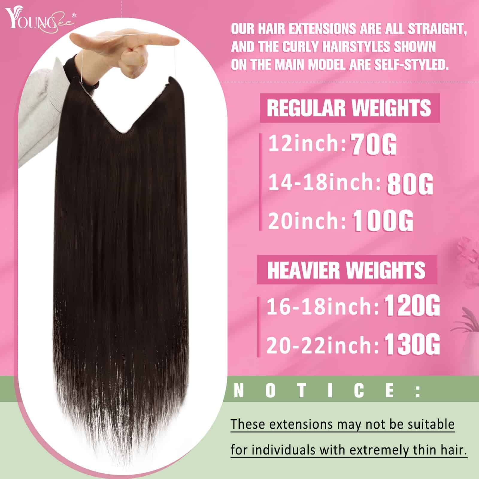 Extensiones de Cabello Wire Brown de YoungSee Extensiones - Imagen 3